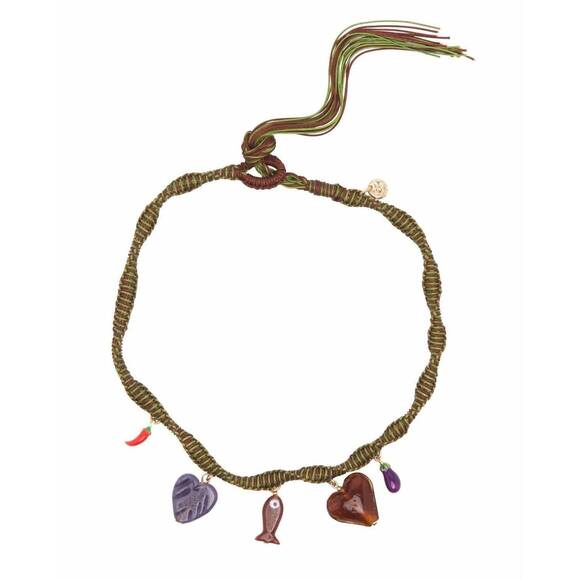 ALEMAIS Jewelry - NEW ALEMAIS women's tesori macrame necklace in verde